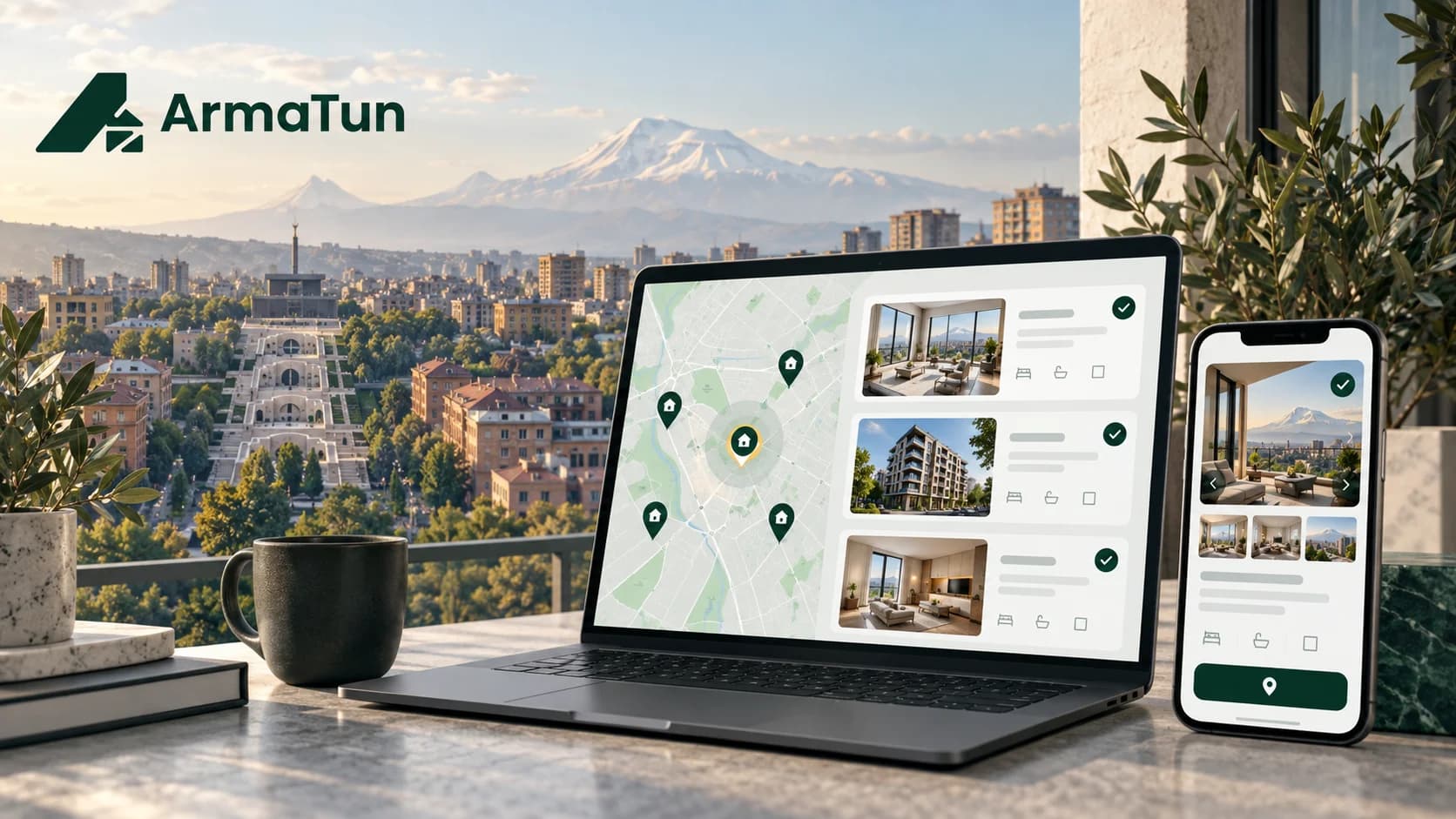Поиск недвижимости в Армении на платформе ArmaTun