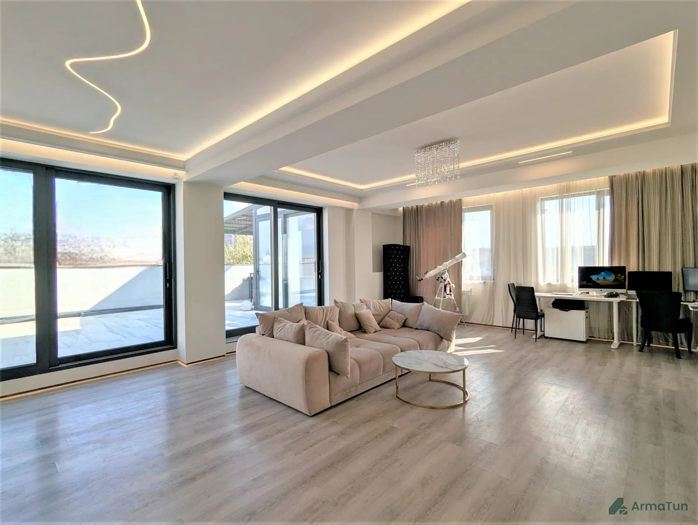 Заглавное фото: Пентхаус в Давташене, 3 комнаты, терраса 100 м²